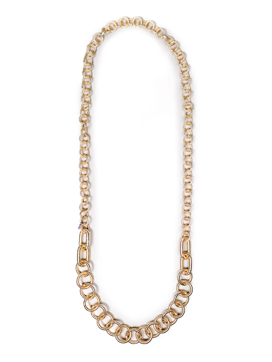 Long Mixed Mesh Necklace