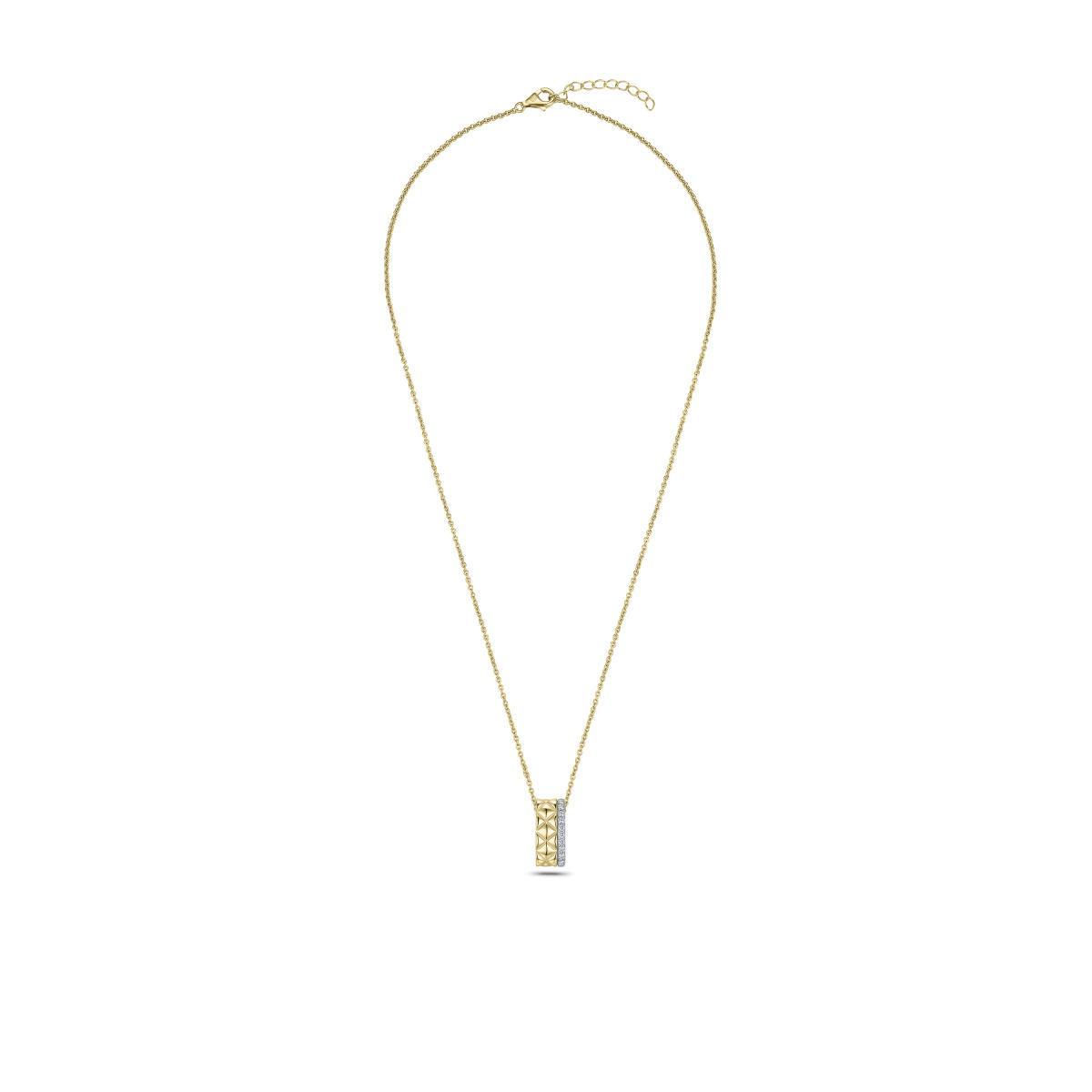 Quilted Zirconia Necklace
