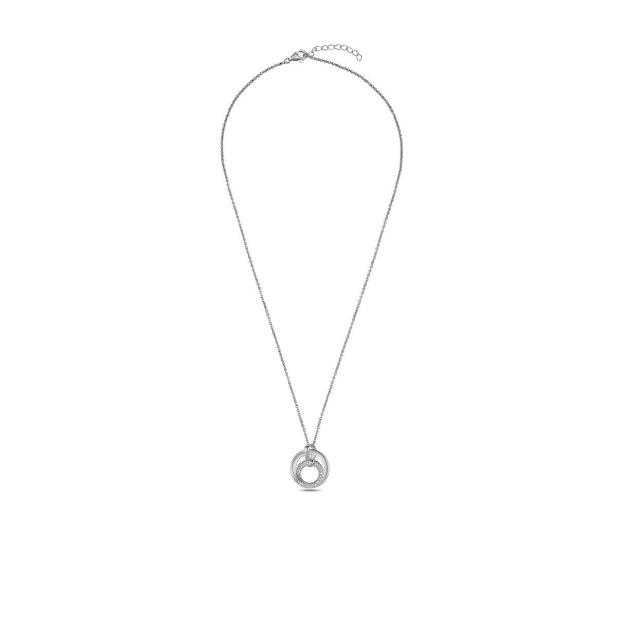 Multi-Circle Zirconia Necklace