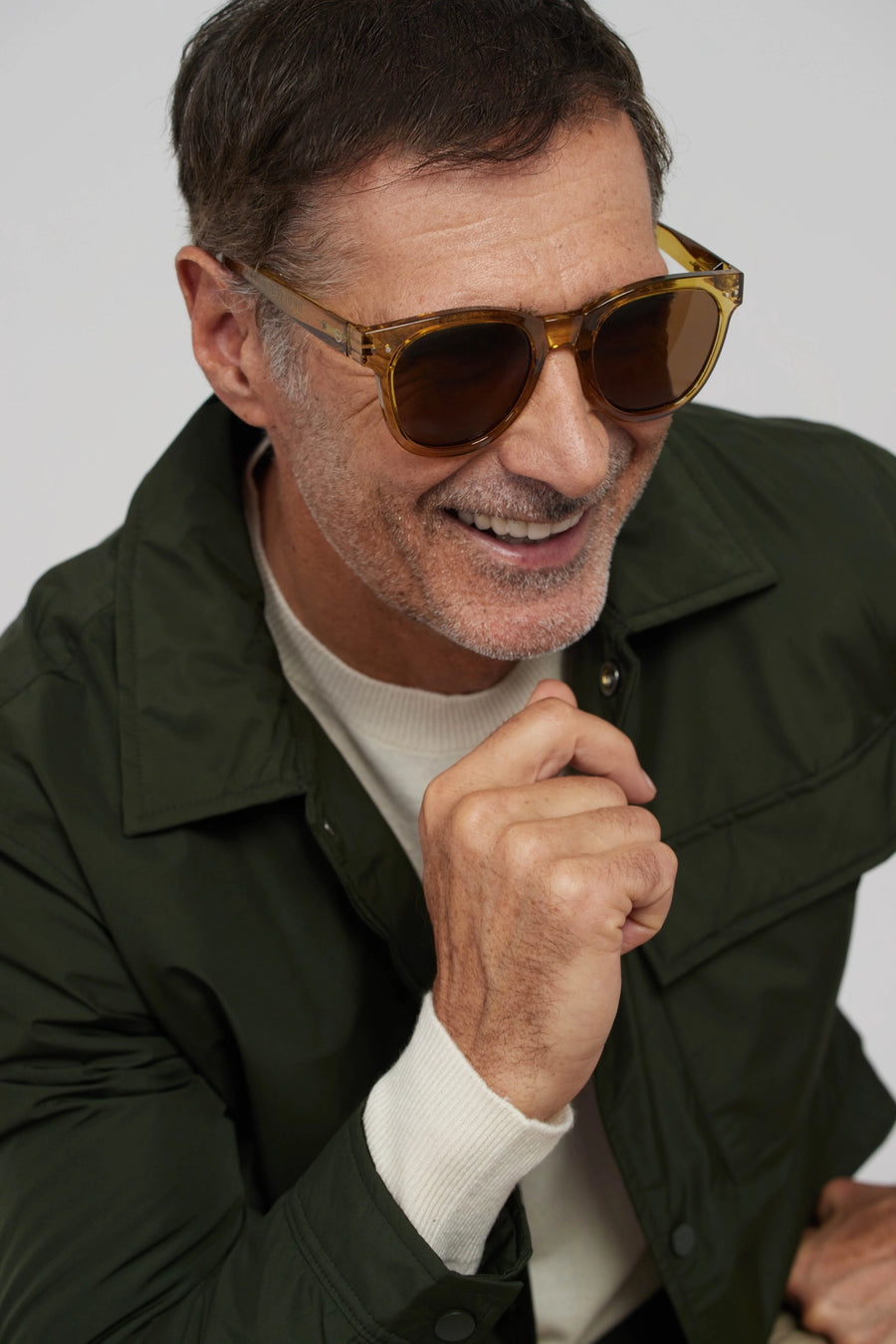 Izipizi #N Golden Green Sunglasses