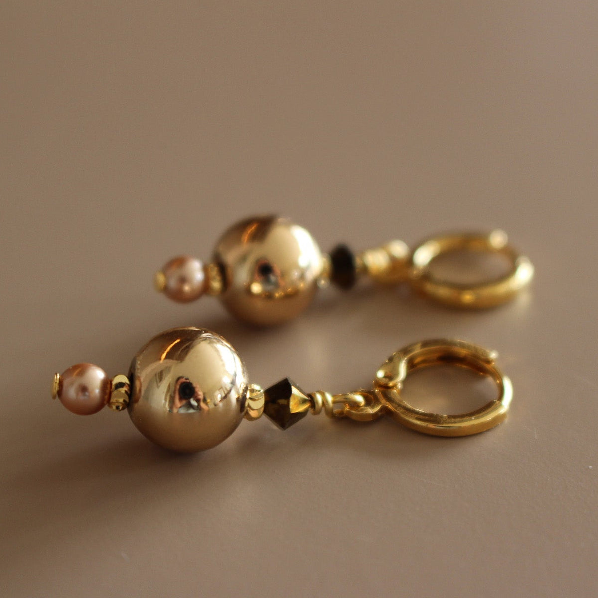 Nocturne Bronze Earrings- Short