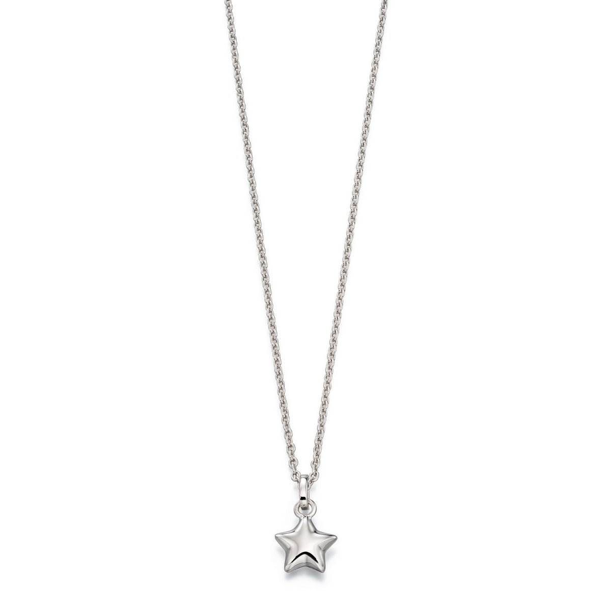 Eva Plain Small Star Pendant and Chain