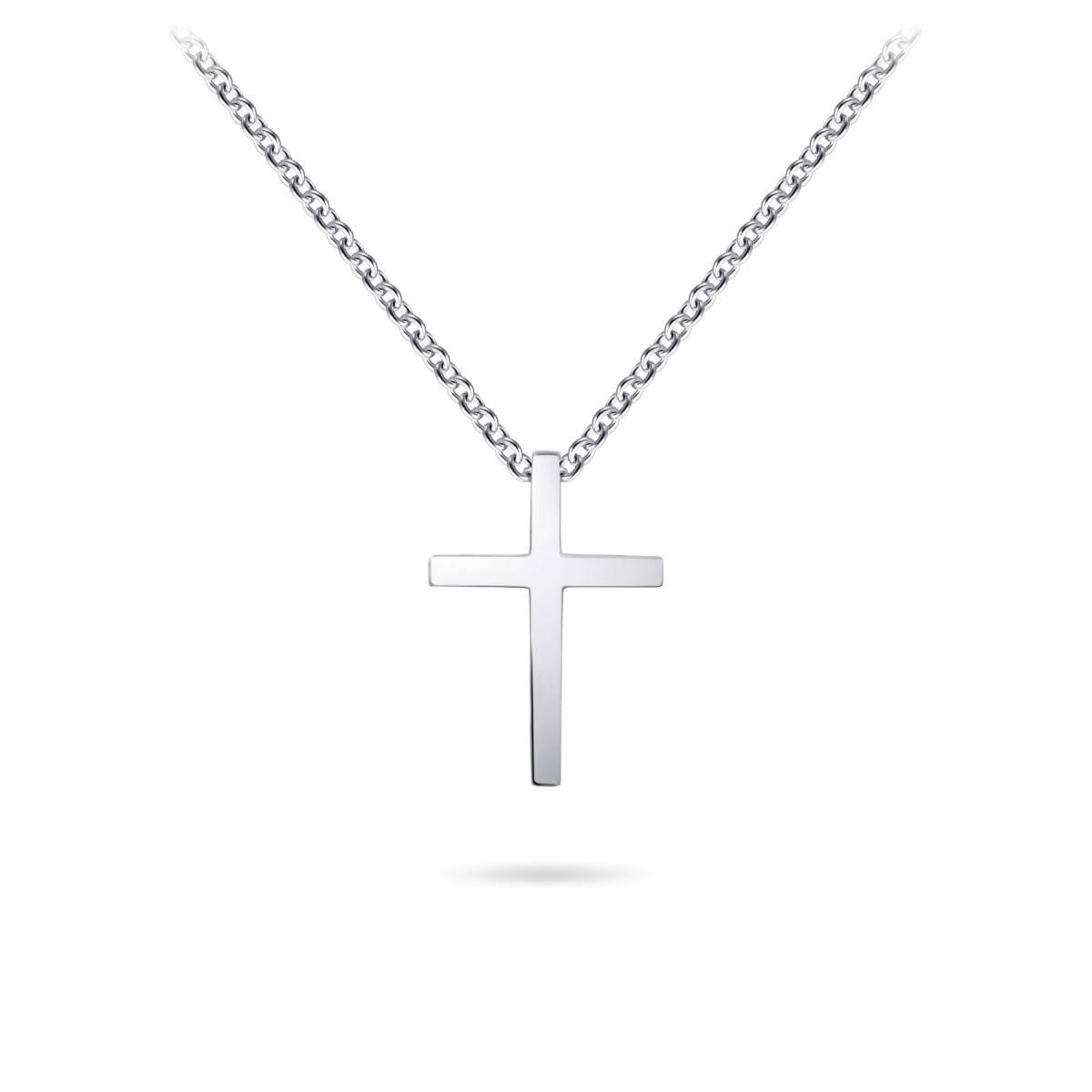 Polished Cross Necklace