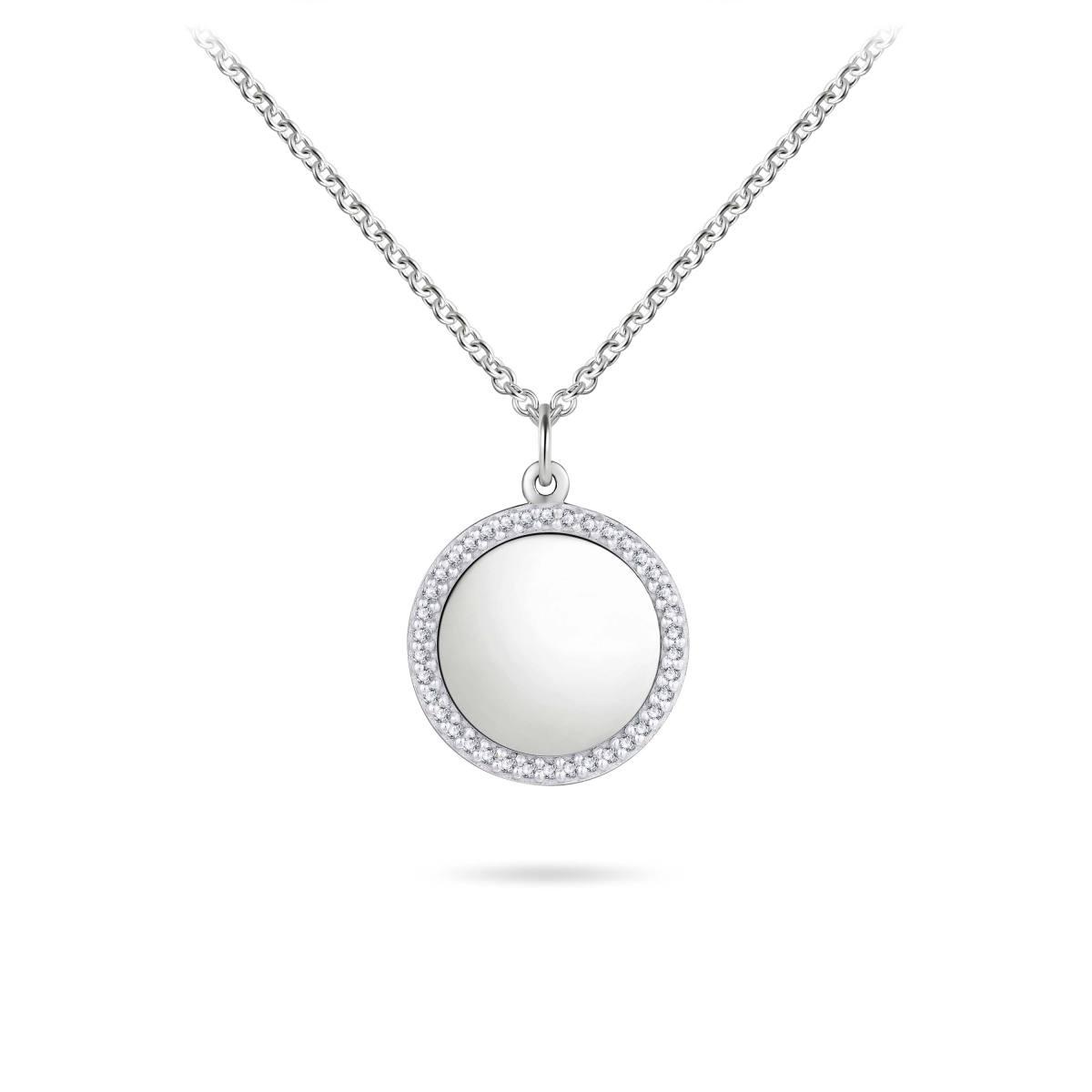 Engravable Round Necklace