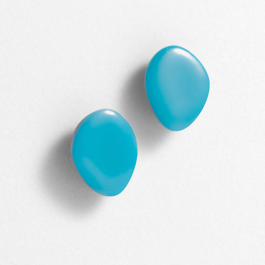 Pebble Stud Earrings - Robins Egg