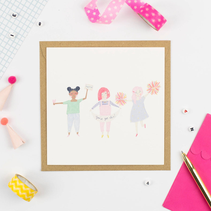 You've got this! YOUR CREW HAS GOT YOU! Greeting Card