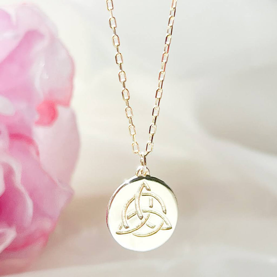 Celtic Love Necklace 9ct Gold 