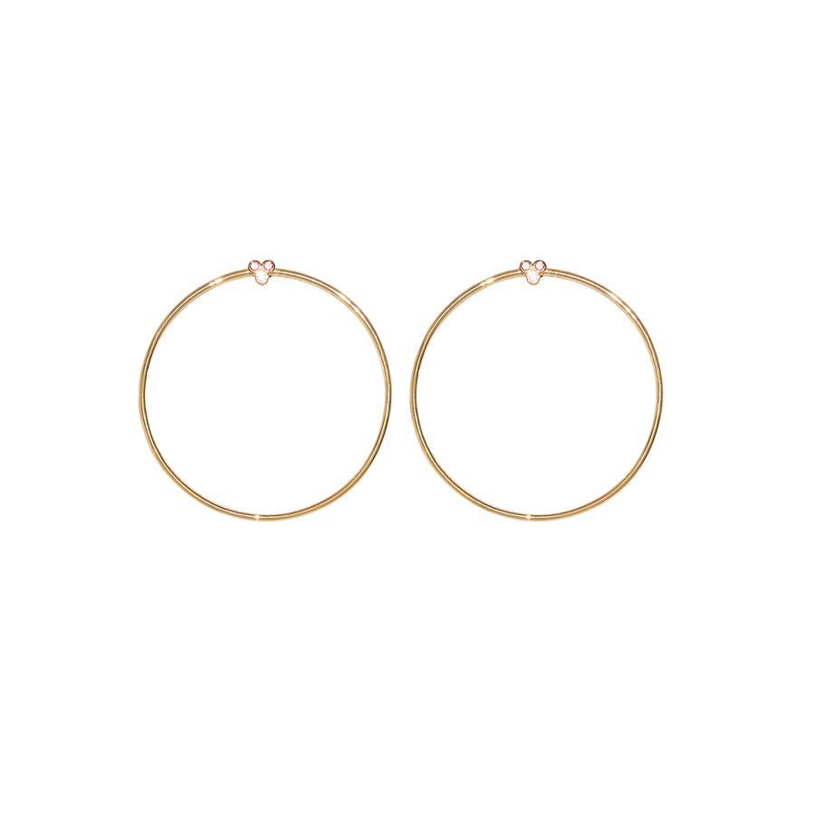 Dioné Rose Hoop Earrings