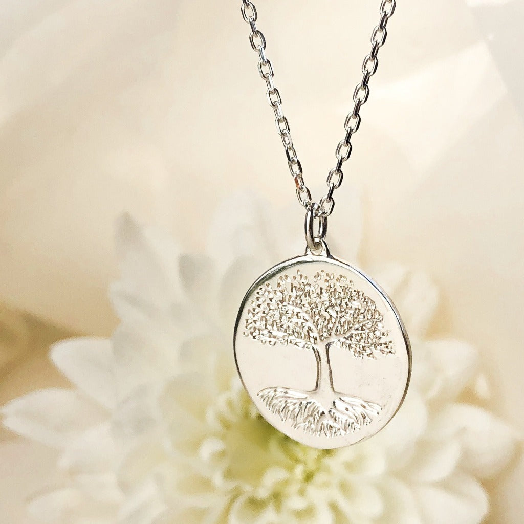 silver tree of life necklace by liwu jewellery 