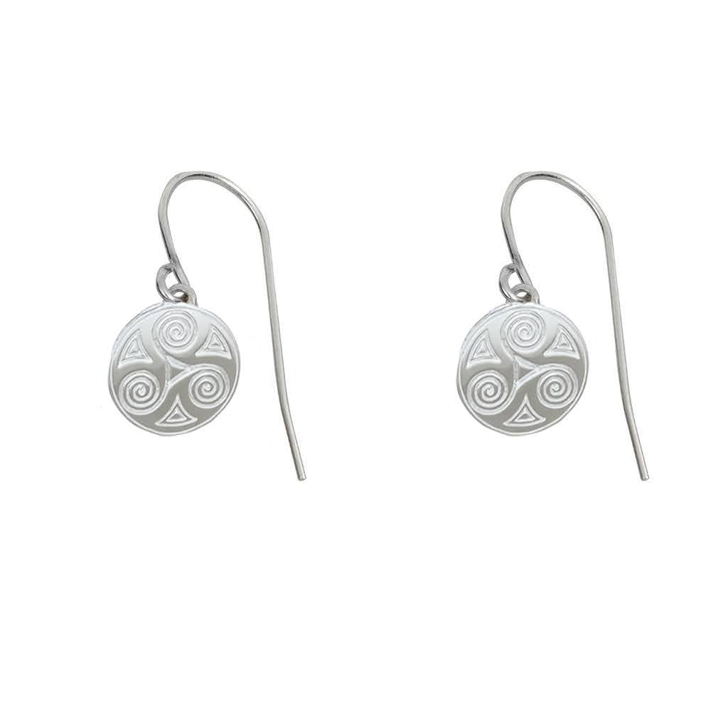 Celtic Triskele drop earrings 