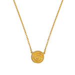 9ct gold celtic spiral necklace