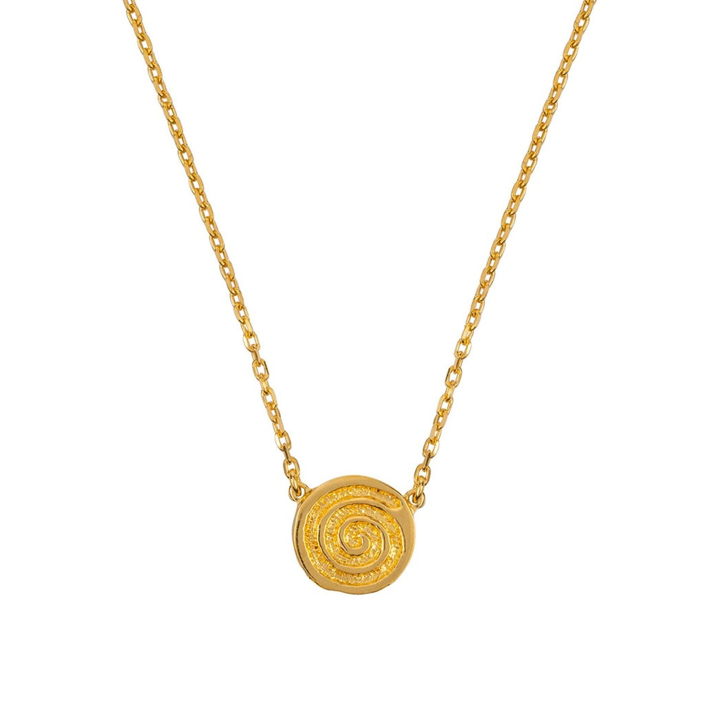 9ct gold celtic spiral necklace
