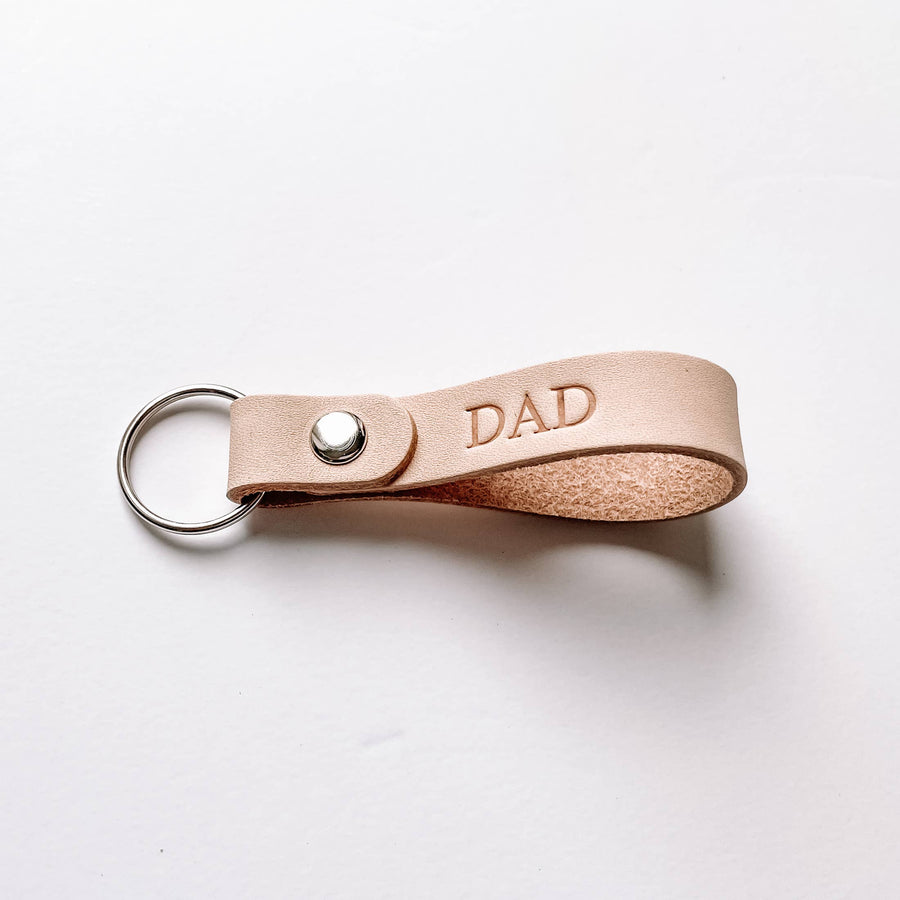 Dad Leather Keychains